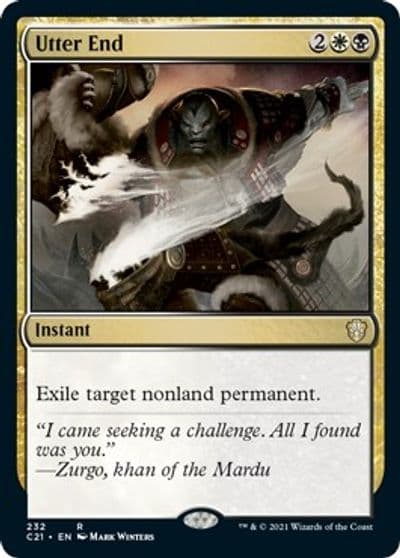 Utter End Commander 2021 Magic card