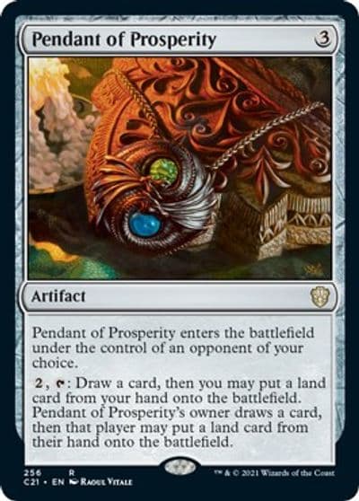 Pendant of Prosperity Commander 2021 Magic card