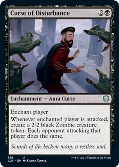 Curse of Disturbance Commander 2021 Magic card