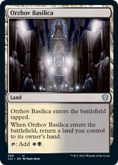 Orzhov Basilica Commander 2021 Magic card