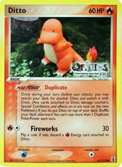 Ditto (Origins International Game Expo 2007) Nintendo Promos Pokemon card