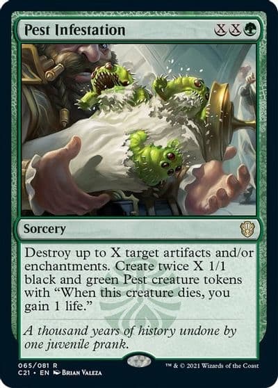 Pest Infestation Commander 2021 Magic card