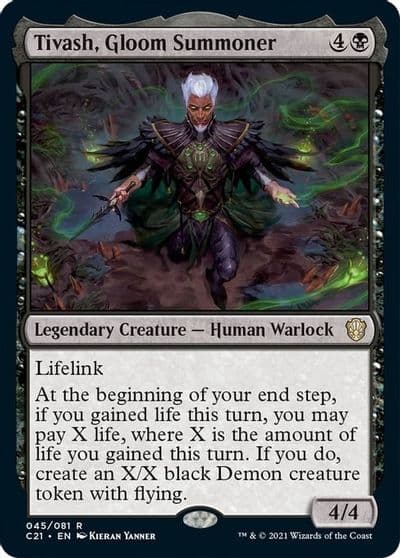 Tivash Gloom Summoner Commander 2021 Magic card