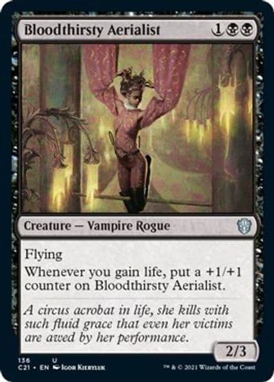 Bloodthirsty Aerialist Commander 2021 Magic card