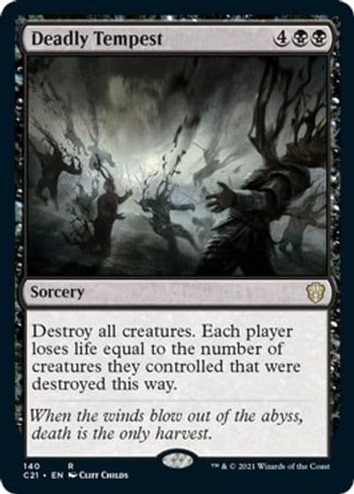 Deadly Tempest Commander 2021 Magic card