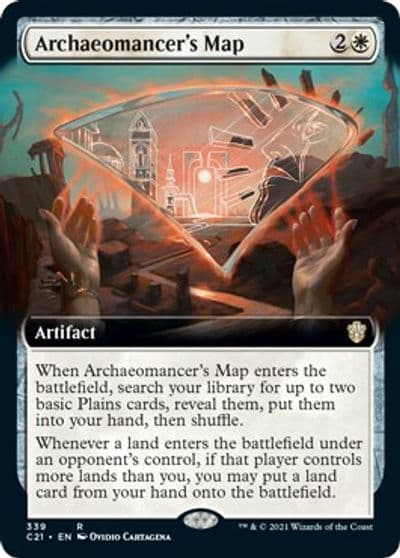 Archaeomancers Map Extended Art Commander 2021 Magic card