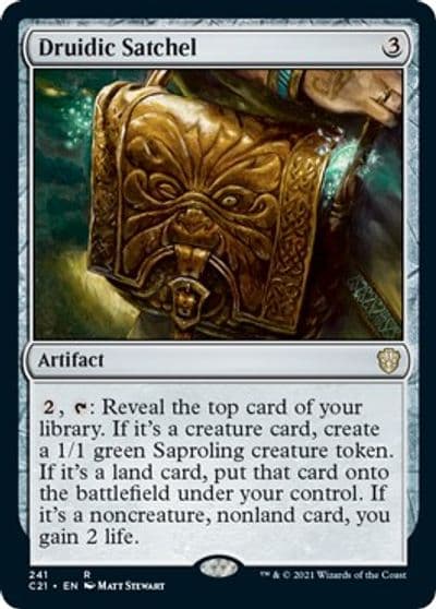 Druidic Satchel Commander 2021 Magic card