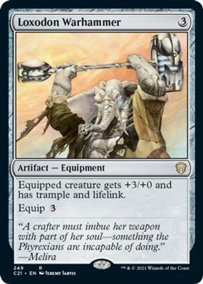 Loxodon Warhammer Commander 2021 Magic card