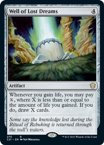 Well of Lost Dreams Commander 2021 Magic card