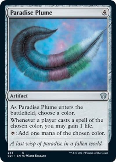 Paradise Plume Commander 2021 Magic card