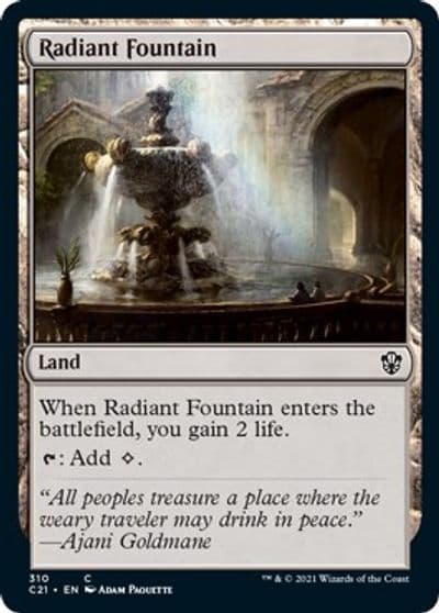 Radiant Fountain Commander 2021 Magic card