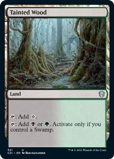 Tainted Wood Commander 2021 Magic card