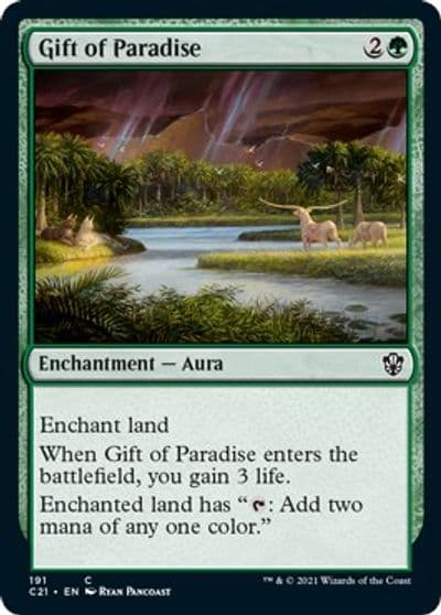 Gift of Paradise Commander 2021 Magic card