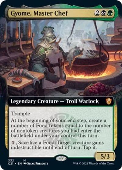 Gyome Master Chef Extended Art Commander 2021 Magic card
