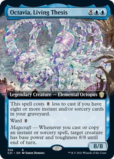 Octavia Living Thesis Extended Art Commander 2021 Magic card