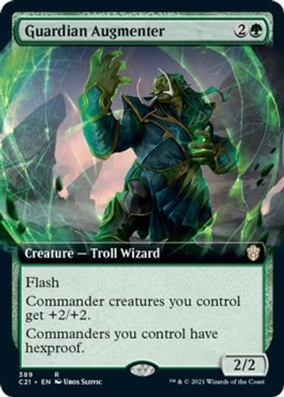 Guardian Augmenter Extended Art Commander 2021 Magic card