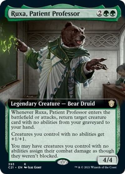 Ruxa Patient Professor Extended Art Commander 2021 Magic card