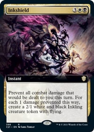 Inkshield Extended Art Commander 2021 Magic card