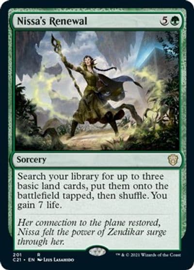 Nissas Renewal Commander 2021 Magic card