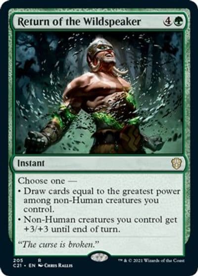 Return of the Wildspeaker Commander 2021 Magic card