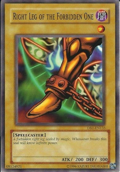 Right Leg of the Forbidden One Dark Beginning 1 Yu-Gi-Oh! card