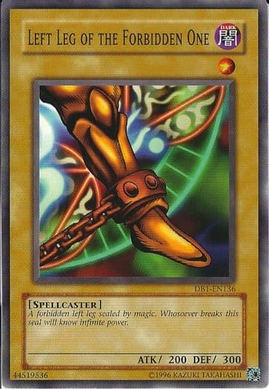 Left Leg of the Forbidden One Dark Beginning 1 Yu-Gi-Oh! card
