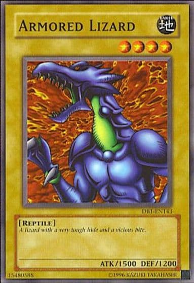 Armored Lizard Dark Beginning 1 Yu-Gi-Oh! card