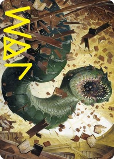 Bookwurm Art Card Gold Stamped Signature Art Series: Strixhaven Magic card