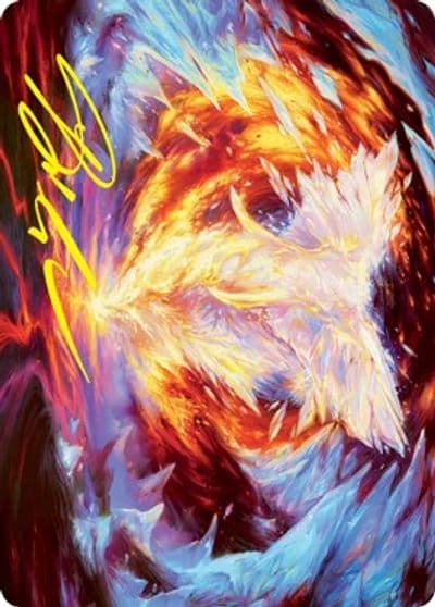 Magma Opus Art Card Gold Stamped Signature Art Series: Strixhaven Magic card