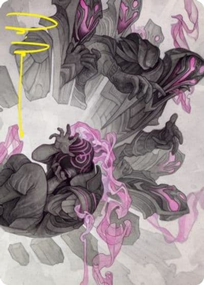 Rise of Extus Art Card Gold Stamped Signature Art Series: Strixhaven Magic card