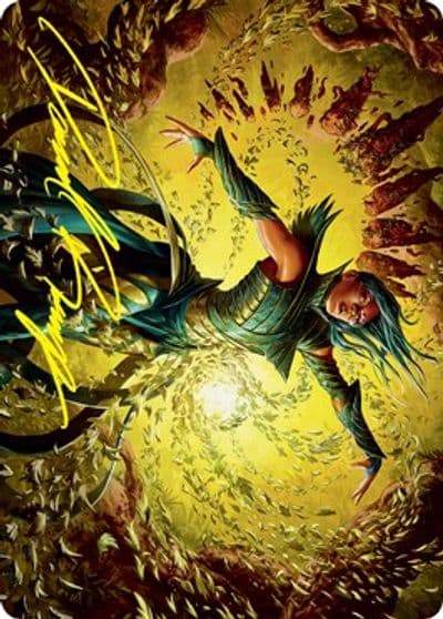 Dragonsguard Elite Art Card 16 81 Gold Stamped Signature Art Series: Strixhaven Magic card