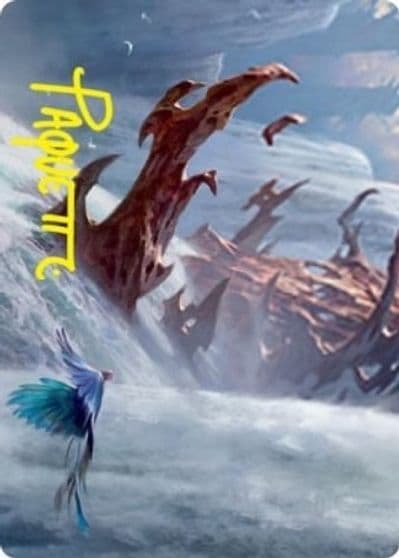 Island Art Card Gold Stamped Signature Art Series: Strixhaven Magic card