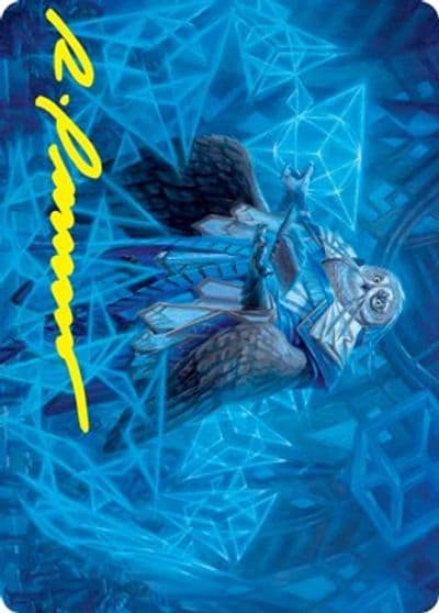 Imbraham Dean of Theory Art Card Gold Stamped Signature Art Series: Strixhaven Magic card
