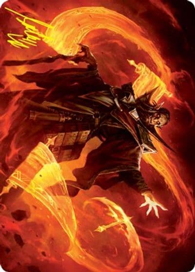 Plargg Dean of Chaos Art Card Gold Stamped Signature Art Series: Strixhaven Magic card