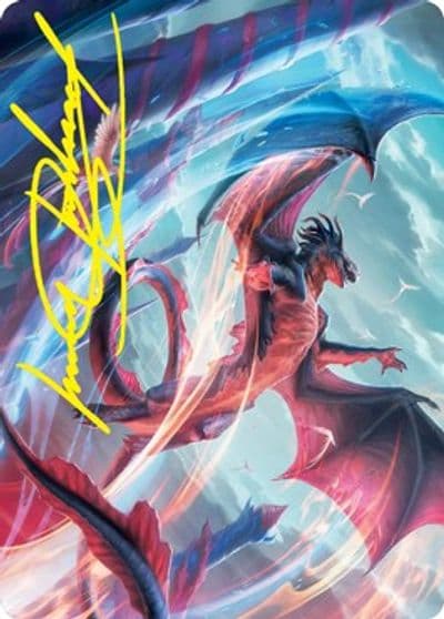 Galazeth Prismari Art Card Gold Stamped Signature Art Series: Strixhaven Magic card