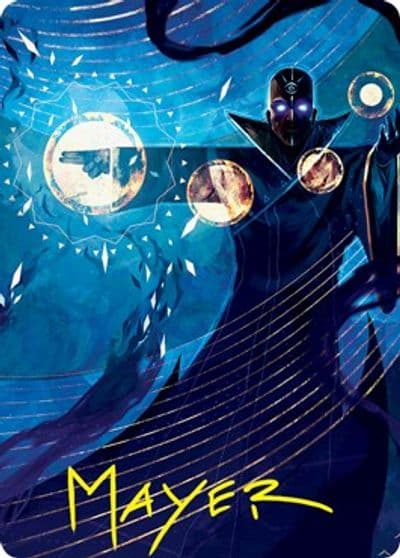 Negate Art Card Gold Stamped Signature Art Series: Strixhaven Magic card