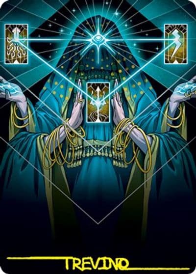 Strategic Planning Art Card Gold Stamped Signature Art Series: Strixhaven Magic card