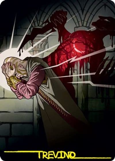 Agonizing Remorse Art Card Gold Stamped Signature Art Series: Strixhaven Magic card
