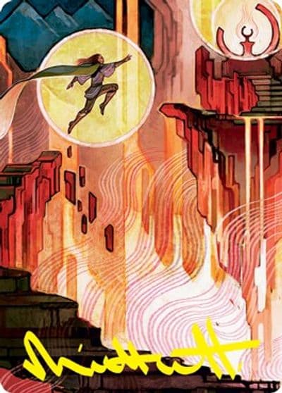 Thrill of Possibility Art Card Gold Stamped Signature Art Series: Strixhaven Magic card