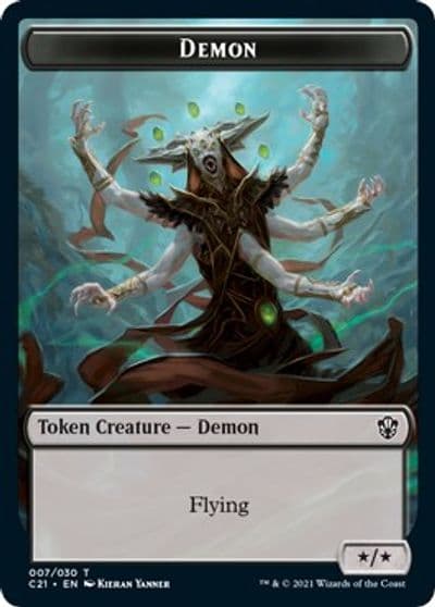 Demon Fungus Beast Double Sided Token Commander 2021 Magic card