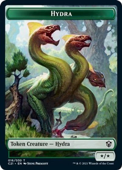 Hydra Boar Double Sided Token Commander 2021 Magic card
