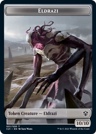 Eldrazi Champion of Wits Double Sided Token Commander 2021 Magic card