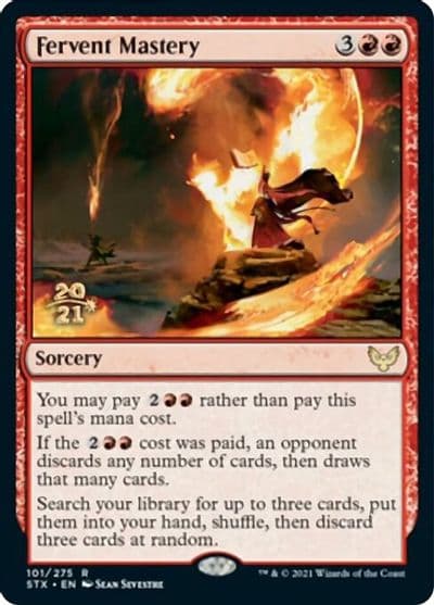 Fervent Mastery Prerelease Cards Magic card