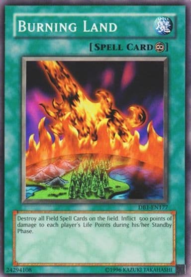 Burning Land Dark Beginning 1 Yu-Gi-Oh! card