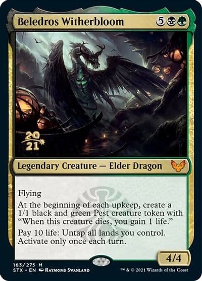 Beledros Witherbloom Prerelease Cards Magic card