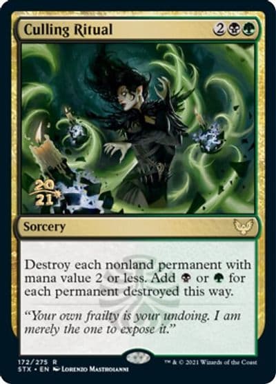 Culling Ritual Prerelease Cards Magic card