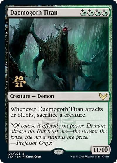 Daemogoth Titan Prerelease Cards Magic card