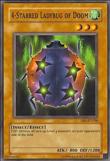 4 Starred Ladybug of Doom Dark Beginning 1 Yu-Gi-Oh! card