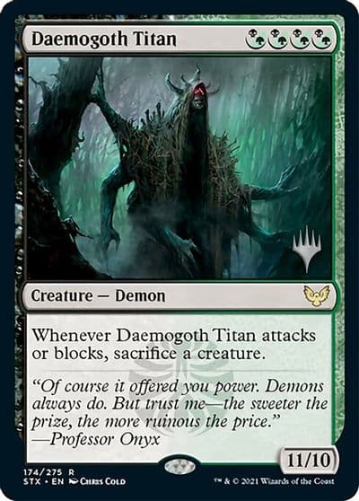 Daemogoth Titan Promo Pack: Strixhaven Magic card