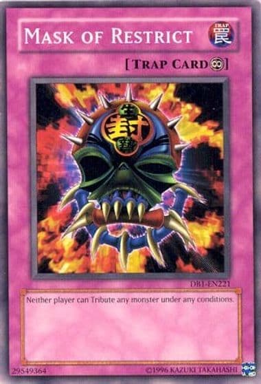 Mask of Restrict Dark Beginning 1 Yu-Gi-Oh! card